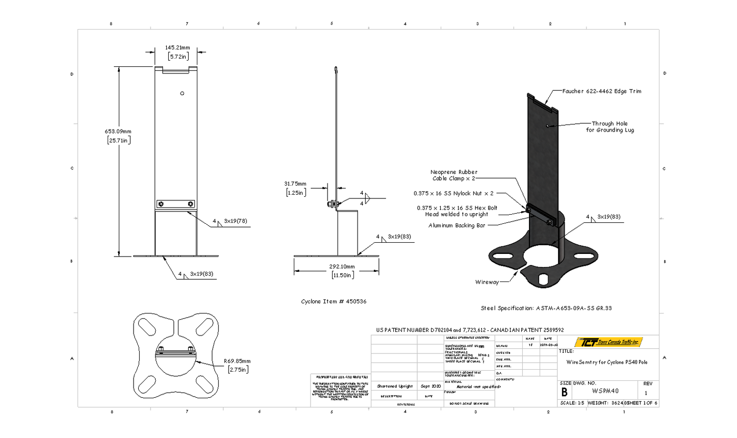 Cyclone PM40 - WireSentry for Cyclone PM40 Pole