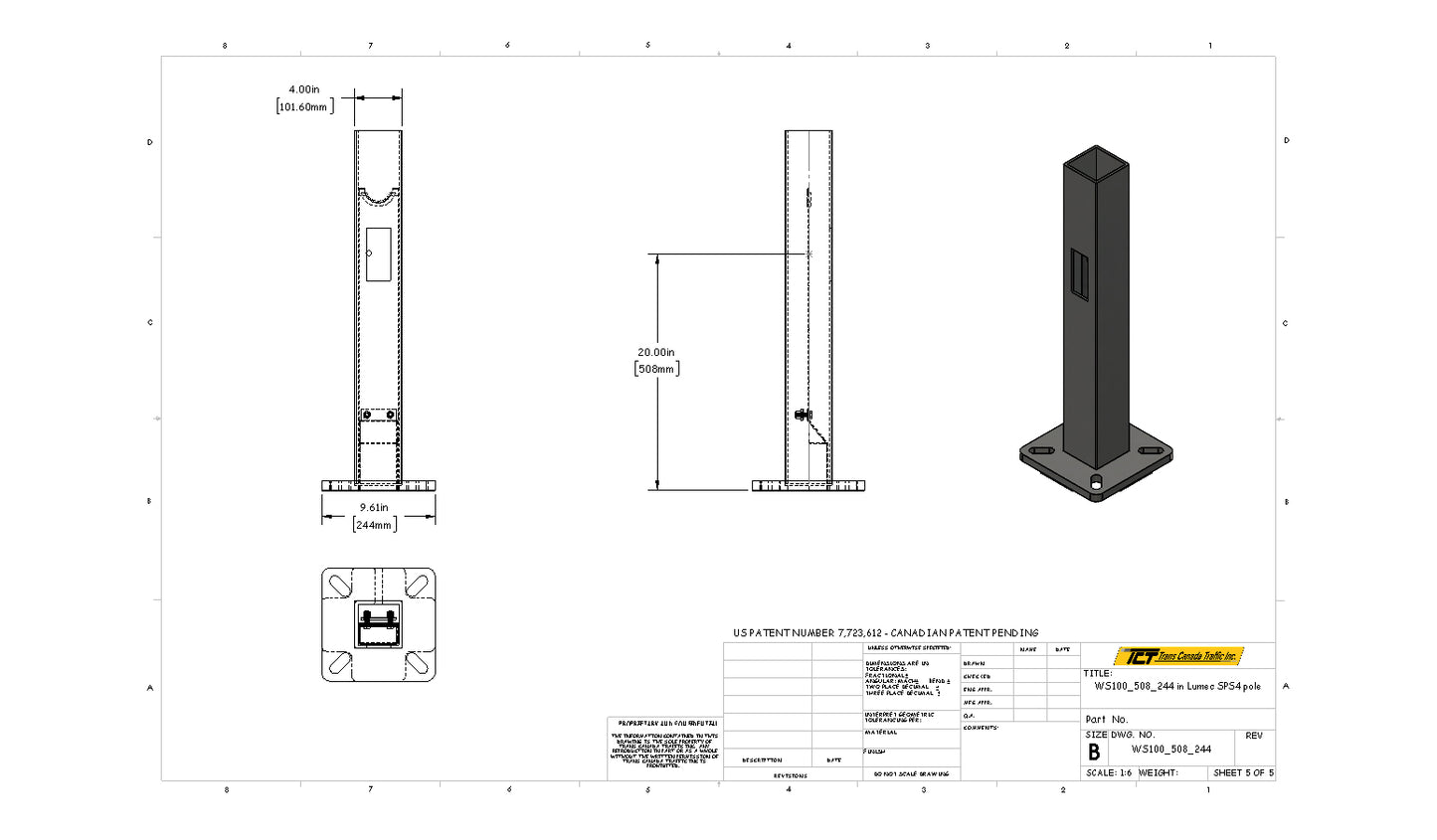 LUMEC SPS4 - WireSentry for LUMEC APS4 Pole