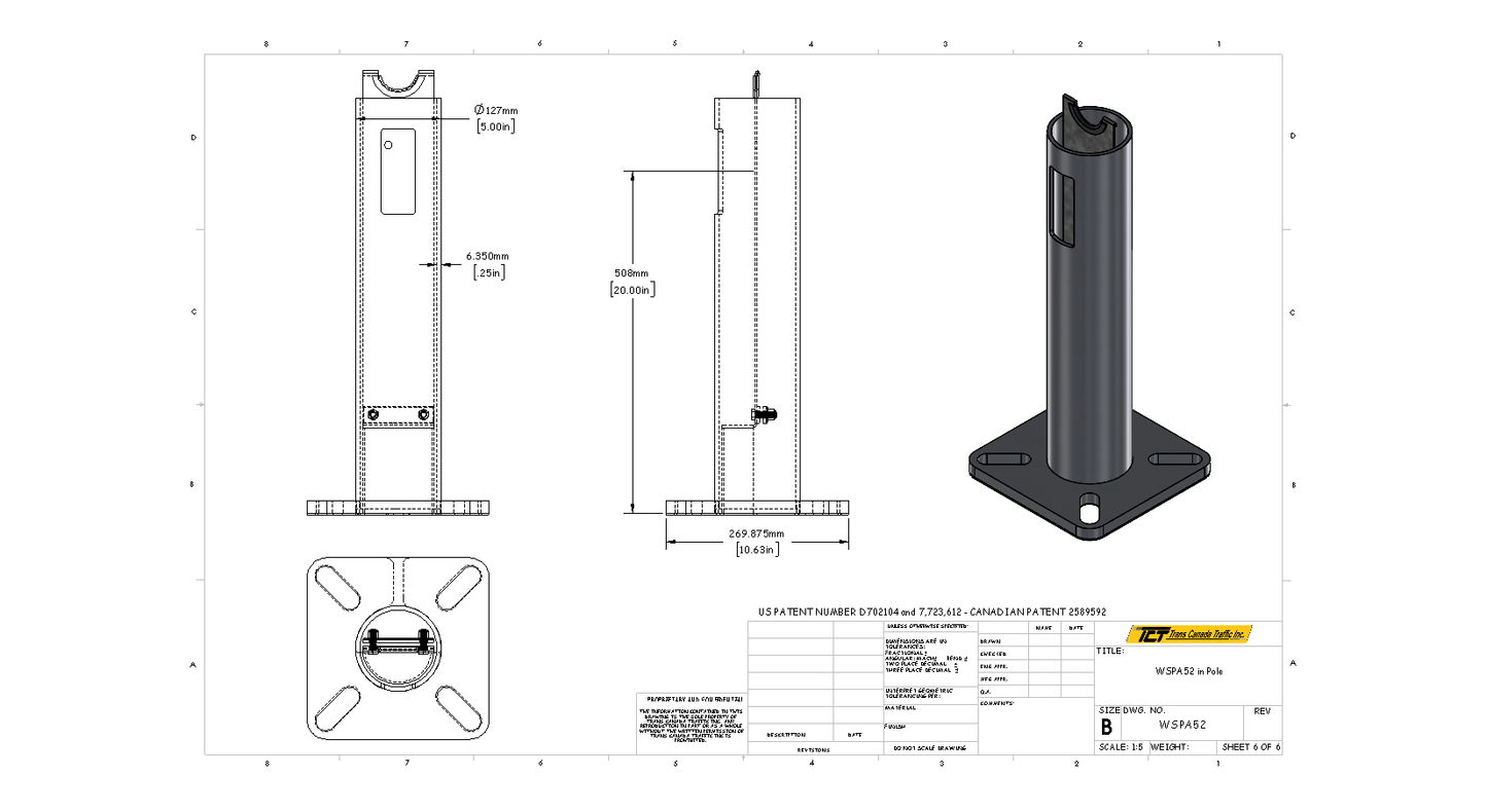 Cyclone PA52- WireSentry for Cyclone PA52 Pole